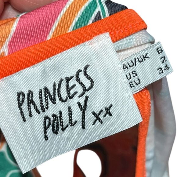 Princess Polly The Fairfield Floral Halter Top, Size 2 - Picture 3 of 5